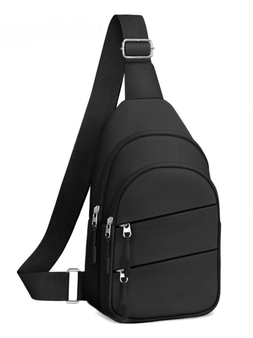 Sleek Black Crossbody Sling Bag for Women